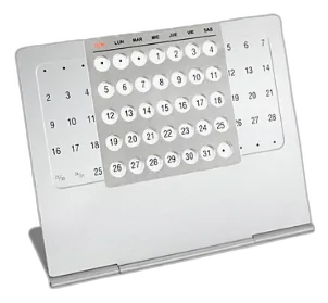 Calendario Metalico