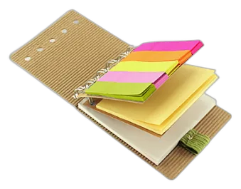 Libreta Mini Ecológica C/notas Adhesivas Y Lápiz Pack
