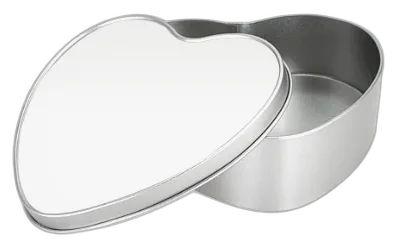 Caja metálica corazón
