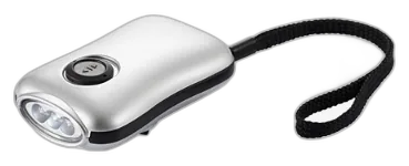 Linterna 3 LED con Dínamo