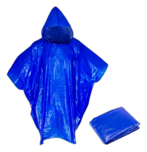 Poncho Impermeable Con Capucha Sobre Cubierta De Lluvia